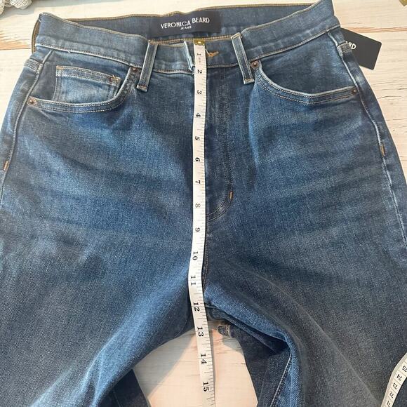 Veronica Beard Ryleigh Ankle High Rise Slim Jeans Vintage Rain Size 29 - Picture 10 of 12